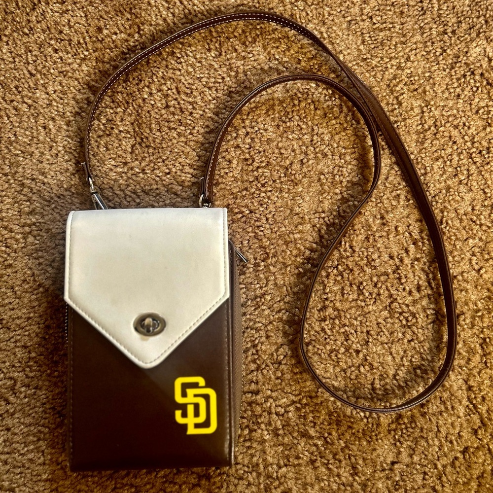San Diego Brown/White Crossbody Bag